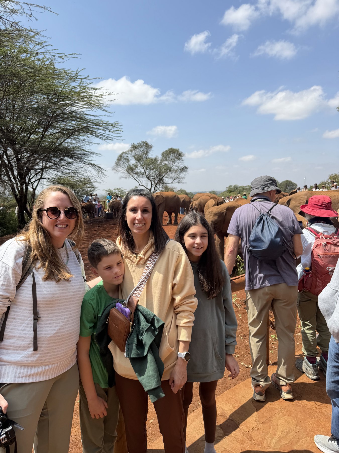 At the elephant orphanage