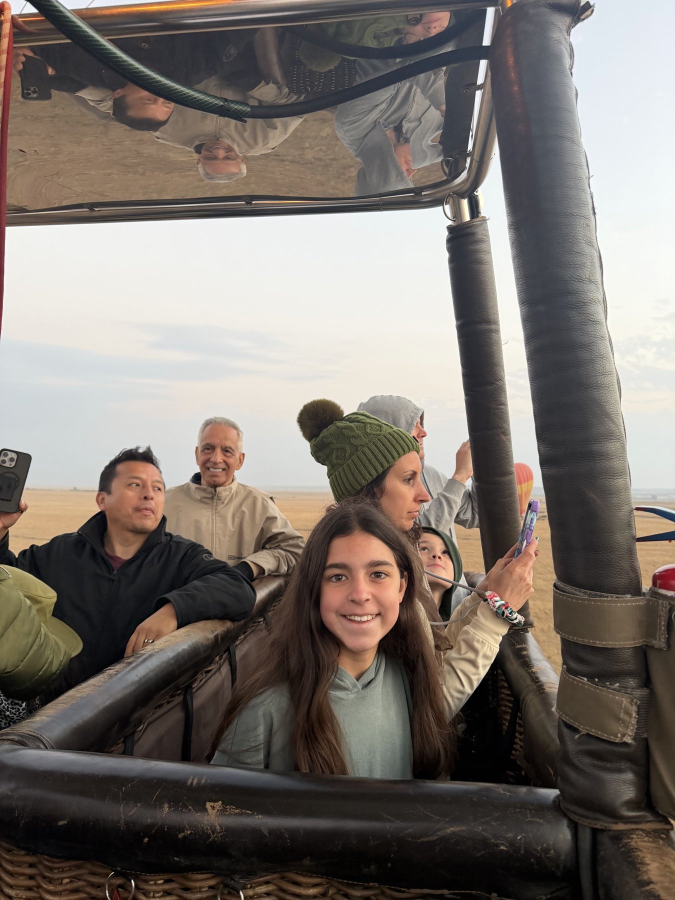 Up in the balloon