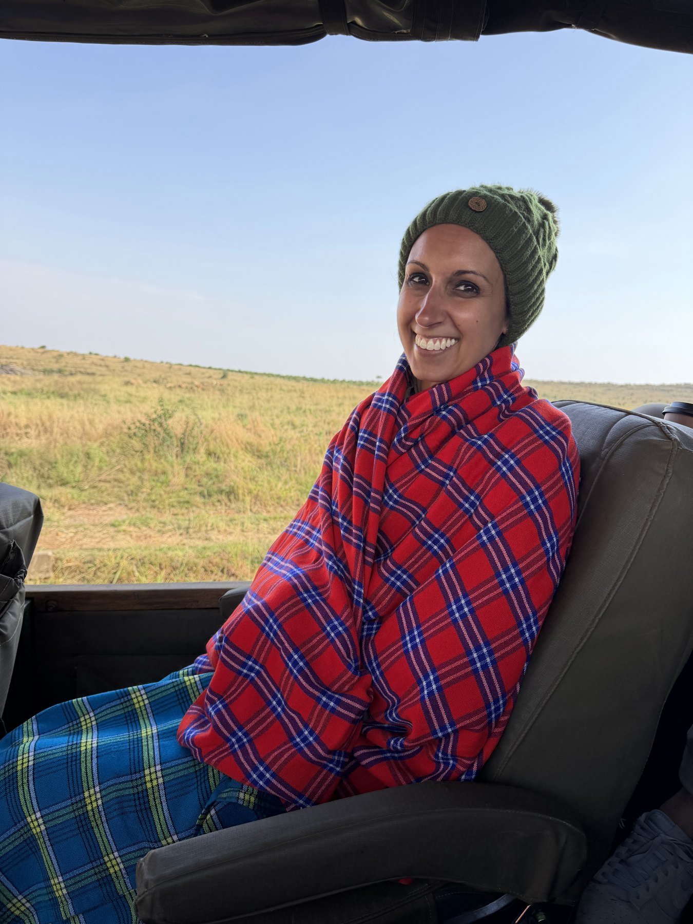 Wrapped in a Maasai shuka