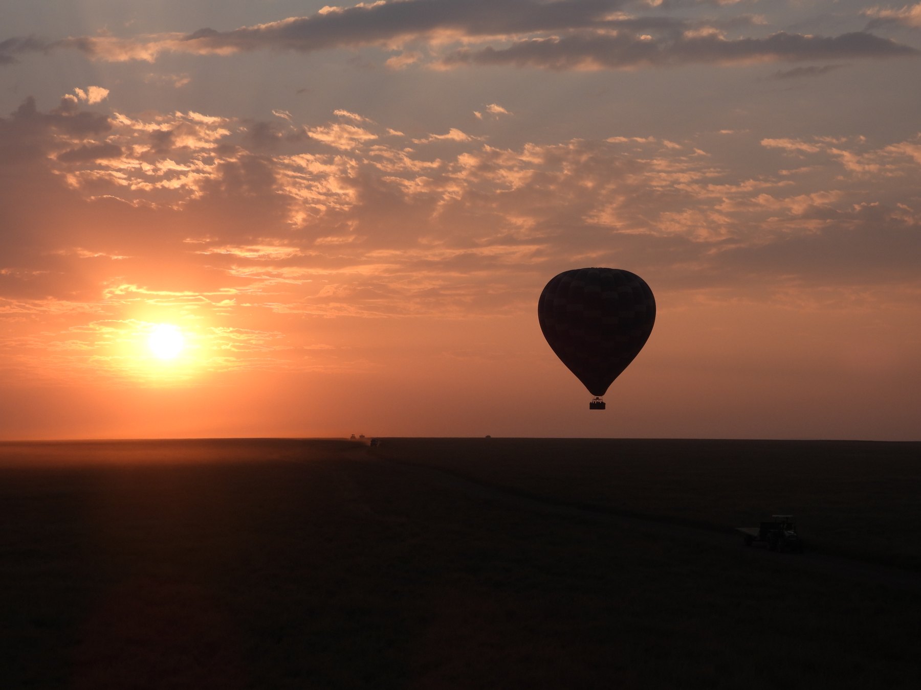 Balloon at golden hour